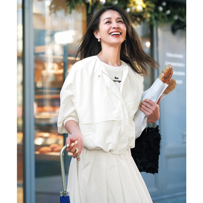 UNFILO日系感设计防水UV防护短款秋冬上衣外套女慵懒适宜onward