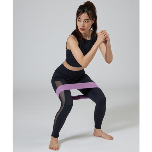 Chacott BALANCE时尚适宜侧网眼打底裤女ONWARD