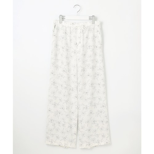 J.PRESS时尚休闲适宜简约可洗花卉印刷放松宽松裤女ONWARD