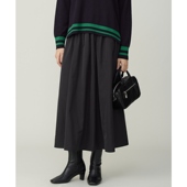 ICB时尚 优雅气质适宜聚酯记忆闪光绸层叠伞半身裙女ONWARD