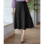 Tiaclasse可洗浮雕提花褶皱设计半身裙女ONWARD