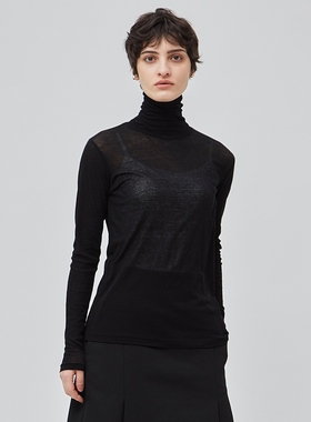 BEIGE，可洗SORE适宜简约高领T恤女ONWARD