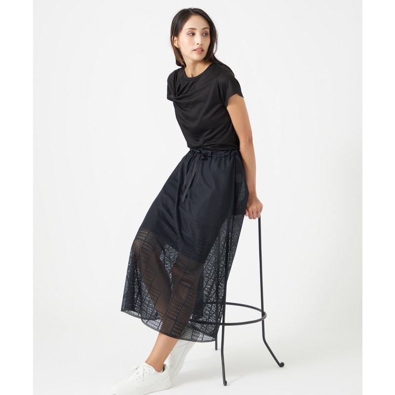 Chacott BALANCE无缝针织气质蕾丝半身裙女ONWARD