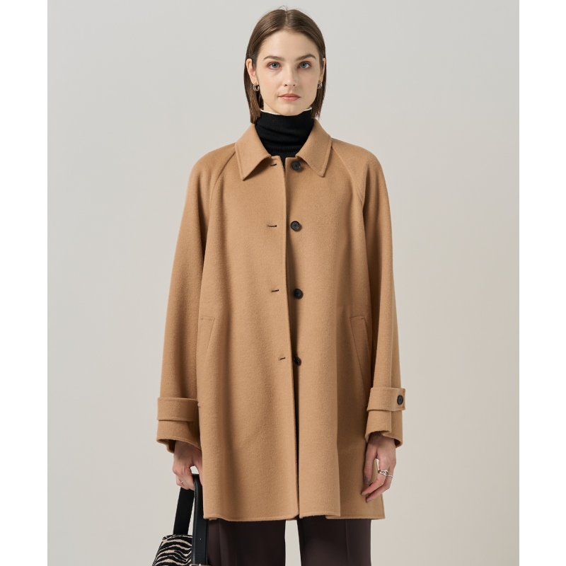 ICB简约气质WoolRever小翻领大衣外套女ONWARD