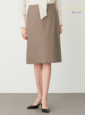 BEIGE，CORBY / 日系高端通勤羊毛精纺半身裙女士早秋新款修