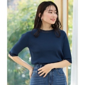 any FAM可机洗防uv抗起毛点缀透视罗纹适宜气质针织衫 女ONWARD