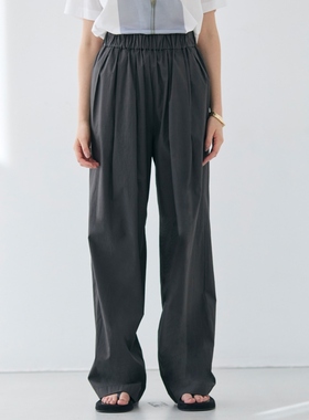 BEIGE，时尚通勤小众可水洗MALLOW棉质适宜宽松裤女ONWARD