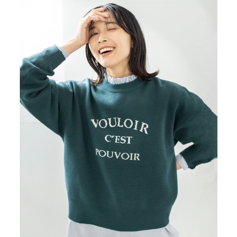 any FAM可机洗软糯复古秋冬女士针织衫KRFXSW0401慵懒适宜ONWARD