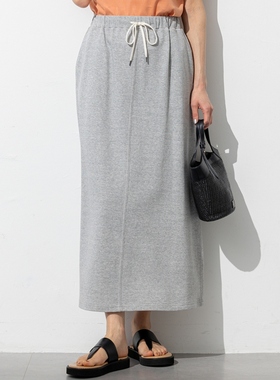 23区SLOW轻奢气质时尚设计感毛巾面料窄版半身裙女ONWARD