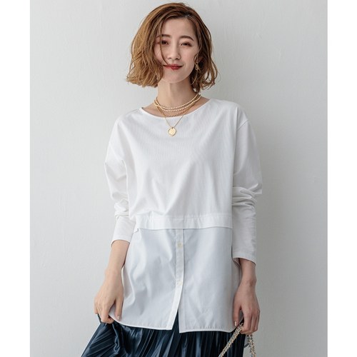 23区可洗自然棉弹力适宜简约气质针织衫女ONWARD