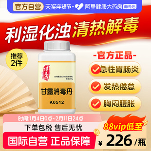 汉立方甘露消毒丹清热解毒利湿化浊中成药缓解咽喉肿痛发腮同仁堂