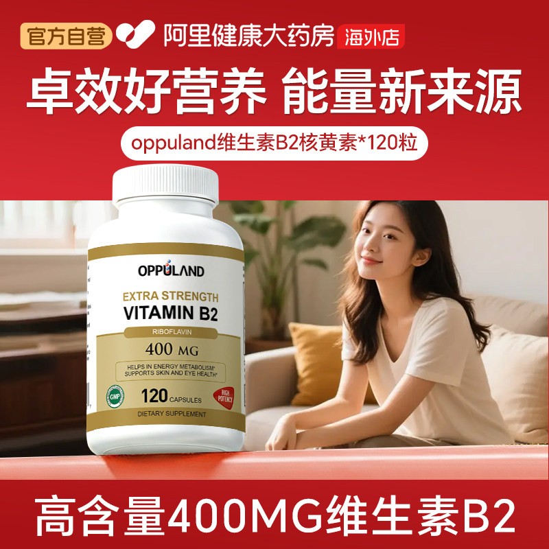 OPPULAND维生素b2400mg120粒图片
