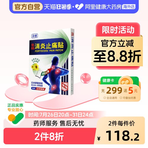 背部疼痛、肌肉疼痛、扭伤 关节痛 冷感贴膏