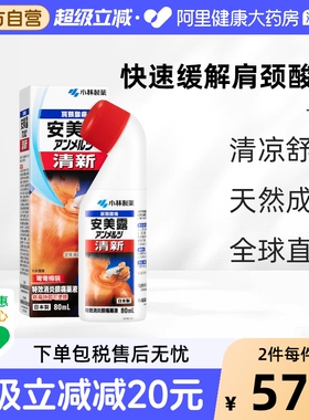 日本小林制药安美露港版80ml 关节酸痛腰酸背痛液体镇痛消炎剂