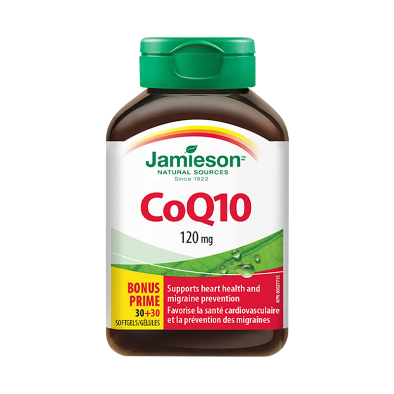 Jamieson健美生辅酶Q10软胶囊60粒