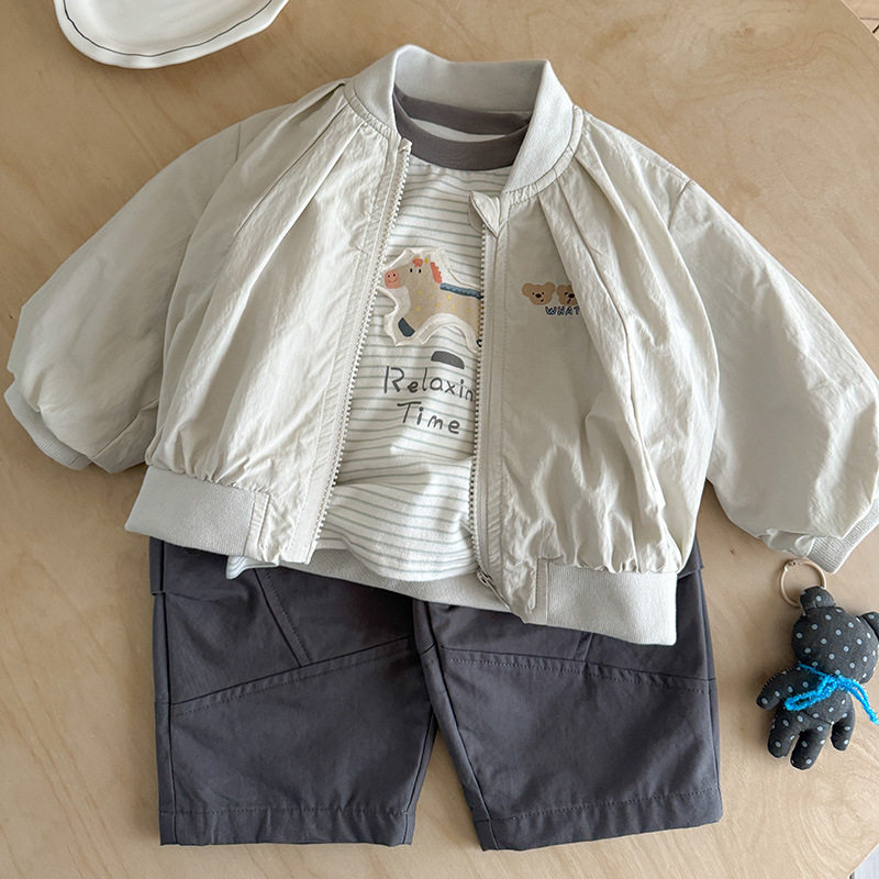 男童外套2026春季新款男宝卡通印花夹克衫婴幼儿百搭外穿长袖 a类