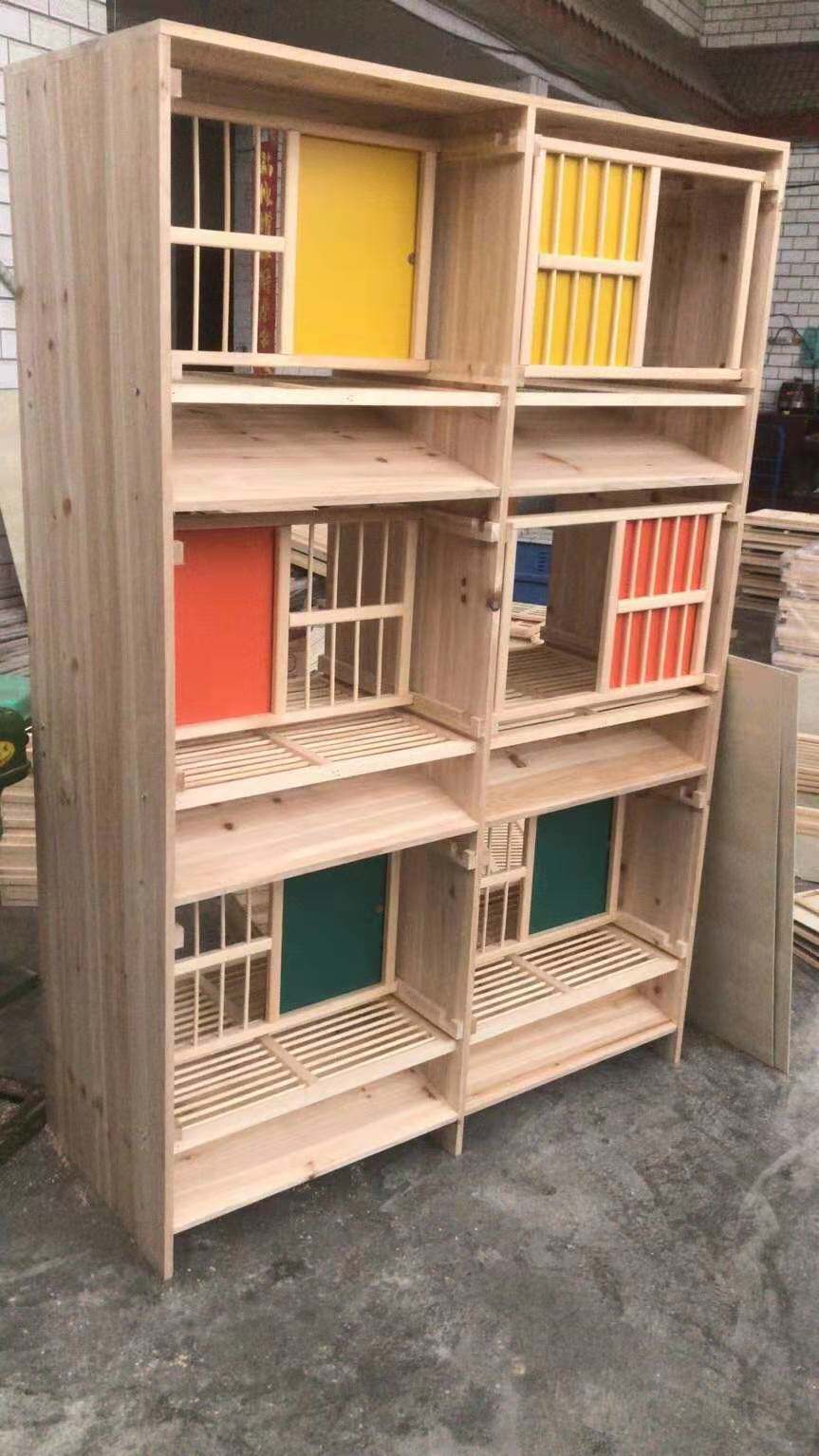 种鸽巢箱 鸽子配对笼 实木组合巢箱 避光巢箱 欧式巢箱 鸽子笼窝