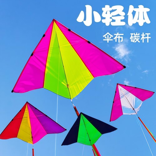 轻体风筝伞布碳杆微风易飞
