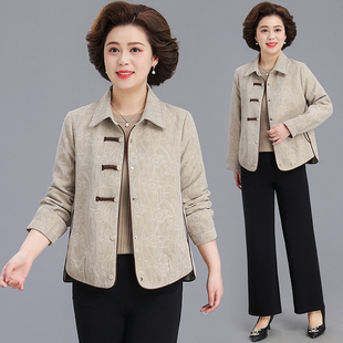 外套女款春小个子2026新款中老年妈妈春装夹克洋气阔太太高端上衣