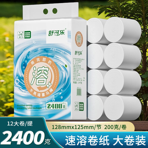 12大卷纸卫生纸卷纸实惠装厕所纸