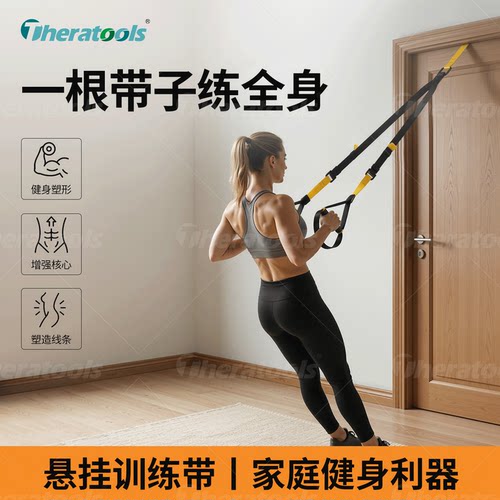 TRX悬挂式训练带健身塑形拉力带