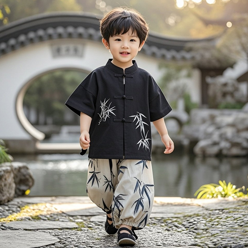 男童汉服儿童夏季薄款国风套装