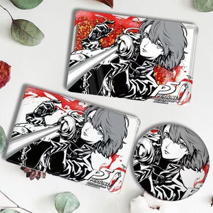 P5女神异闻录5周边雨宫莲明智吾郎流沙麻将卡砖立牌徽章谷子送礼