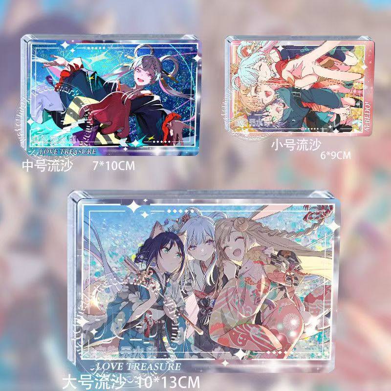 超时空辉夜姬周边流麻月见八千代酒寄彩叶辉夜谷子精美亚克力卡砖