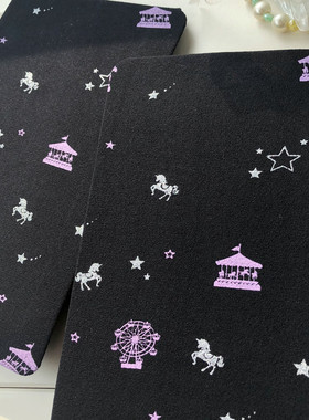 梦幻园游会甜美黑色天鹅绒连裤袜 秋季100D烫银胶印显瘦打底丝袜