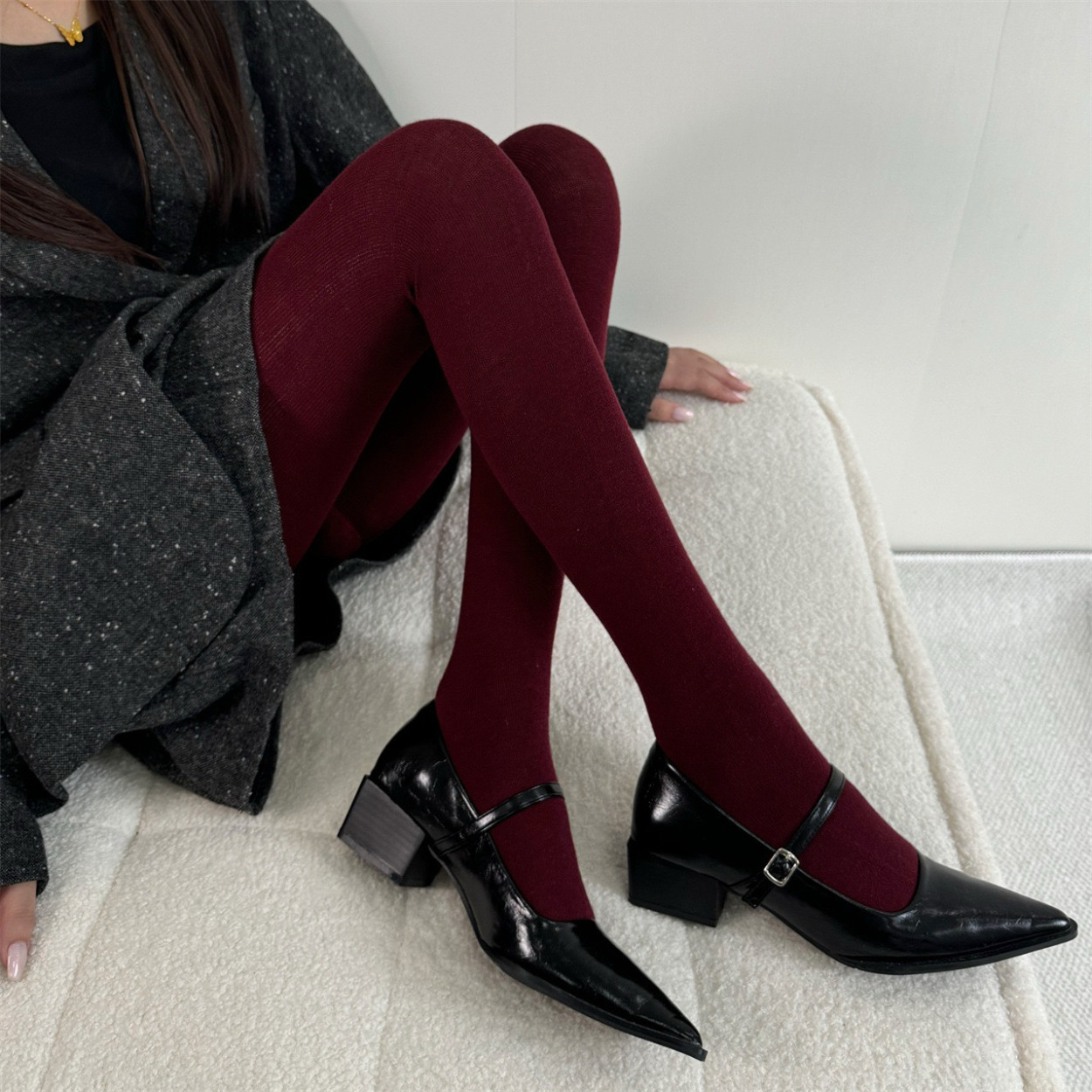 秋冬自发热含羊毛糯米保暖打底袜安可拉红色格雷系灰色显瘦连裤袜,女士内衣/男士内衣/家居服,连裤袜/打底袜,淘宝优惠券,粉丝福利购,淘宝优惠卷