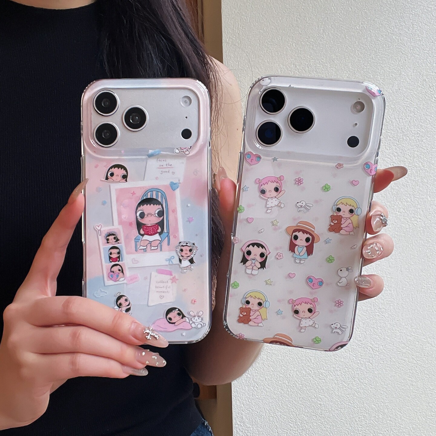 简约时尚卡通小玉可爱透明手机壳适用苹果iPhone18promax防摔保护套原创新款大孔17/16/15漫画大头贴好看女生