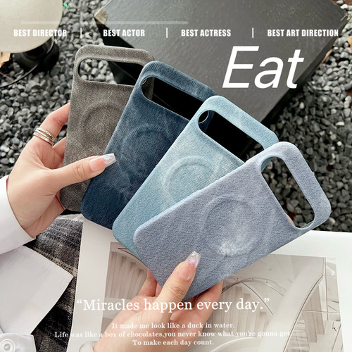 适用谷歌手机壳牛仔布新款高级感