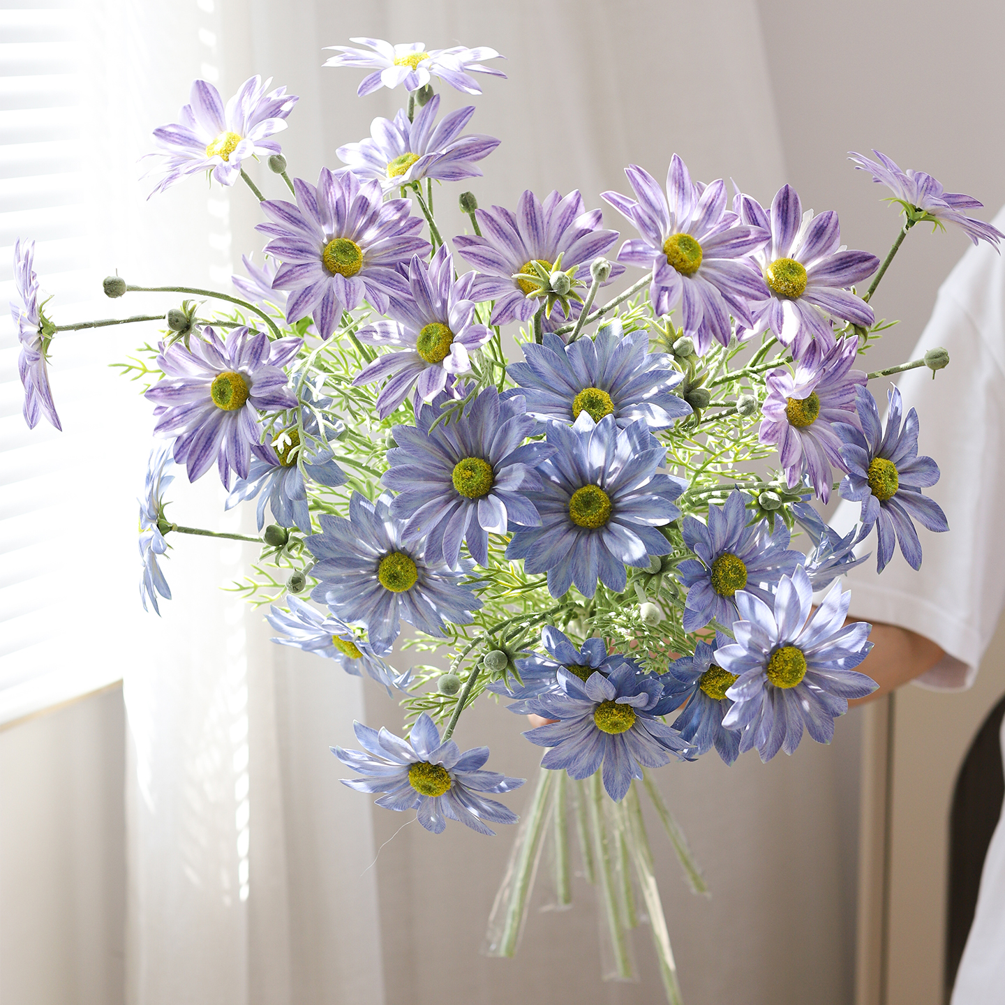 小雏菊仿真花假花摆设客厅餐桌装饰品插花高级感摆件格桑花洋甘菊