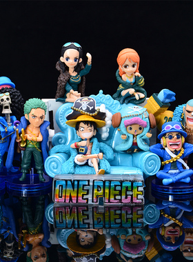 20周年版全套onepiece海贼王手办模型路飞索隆艾斯罗公仔礼物摆件