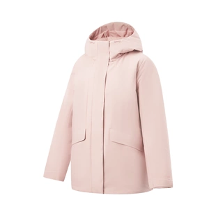 李宁户外CF溯女子2025新款 防泼水防晒85%鸭绒中长羽绒服AYMV804