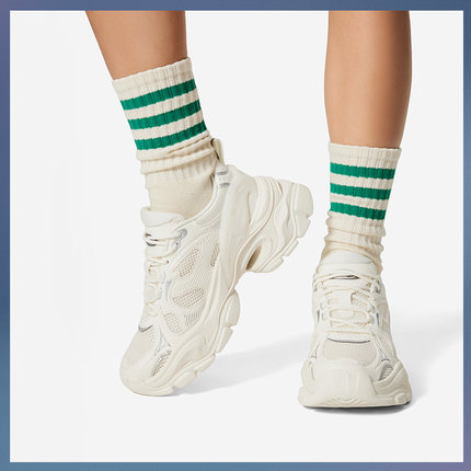 李宁休闲鞋2024夏季新款PROJECT*CICI女子增高经典运动鞋AGCU262