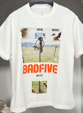 李宁短袖文化衫2024秋季反伍系列男子宽松圆领印花T恤AHSU153LL