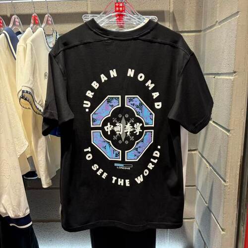 中国李宁2025新品男女同款运动宽松休闲透气圆领短袖T恤AHSV597