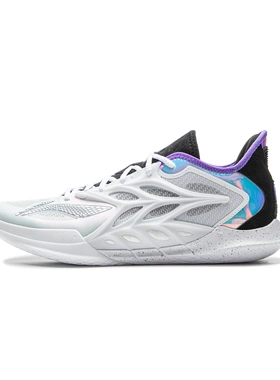 李宁闪击12篮球鞋男2025新款回弹减震耐磨实战篮球比赛鞋 ABAV069