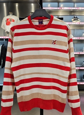 李宁日进斗金毛衣男子2024春季新款本命年套头无帽编织衫AMBU023