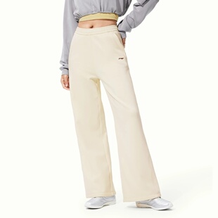 李宁健身系列女子2025新款直筒加绒抗菌时尚热力裤卫裤AKLV972