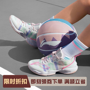 李宁正品新款音速男女大童轻盈缓震稳定耐磨运动篮球鞋YKBS046