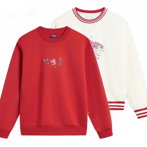 李宁卫衣女2024龙年新款日进斗金