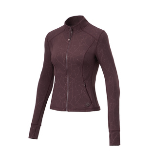 李宁女外套2023冬新款 无帽卫衣AWDT772 健身潮流休闲紧身运动开衫