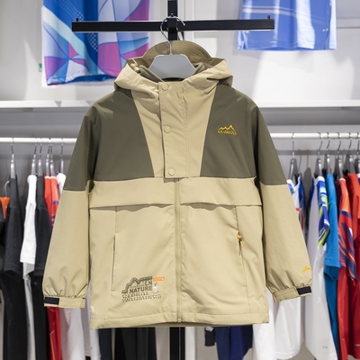 李宁运动风衣加绒保暖