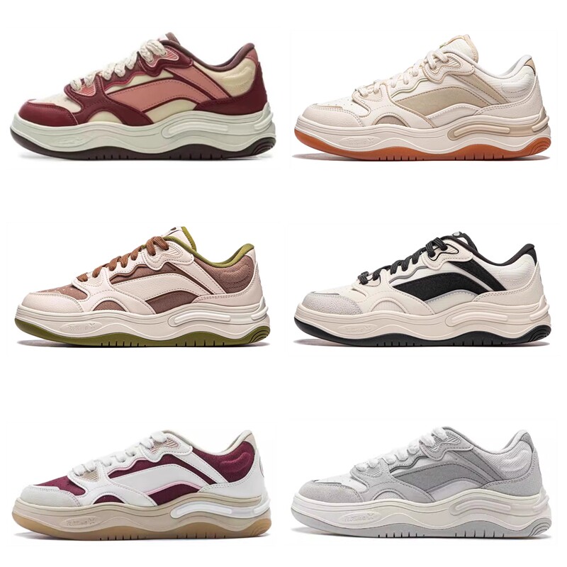 李宁FUTURE FLOW女鞋休闲鞋2025新款厚底百搭运动鞋女AGCV008/042