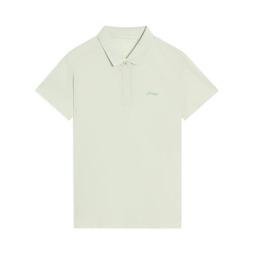 李宁T恤短袖女2022秋季新款跑步健身训练透气纯棉POLO衫APLS174#