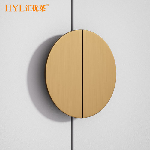 汇优莱半圆型把手拉丝古铜金色