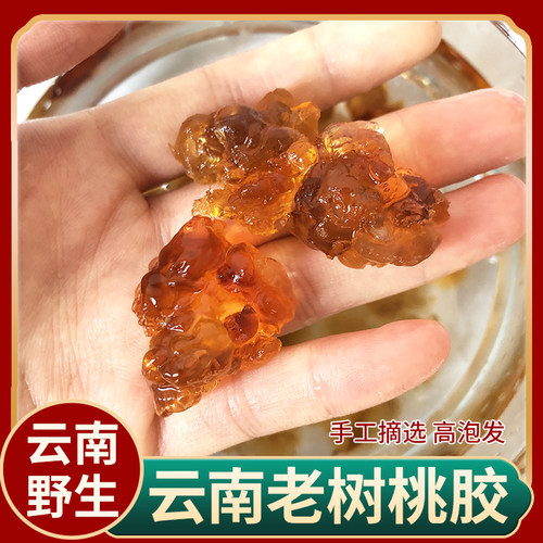 云南老树桃胶500克正品农家老桃树野生可搭皂角米银耳（无添加）