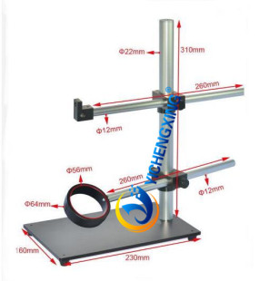 工业相机万向支架显微镜检测支架平台工作台维修支架